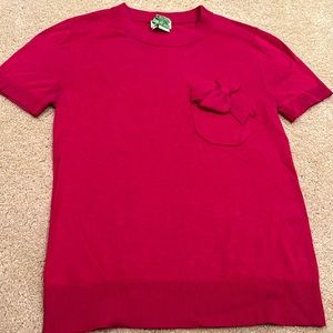 Kate spade XS EUC silk/cotton short sleeved sweater top